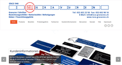 Desktop Screenshot of isco-gravuren.ch